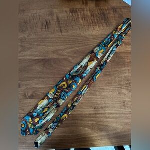 Caravaggio Men’s Silk Blue Yellow Red Necktie